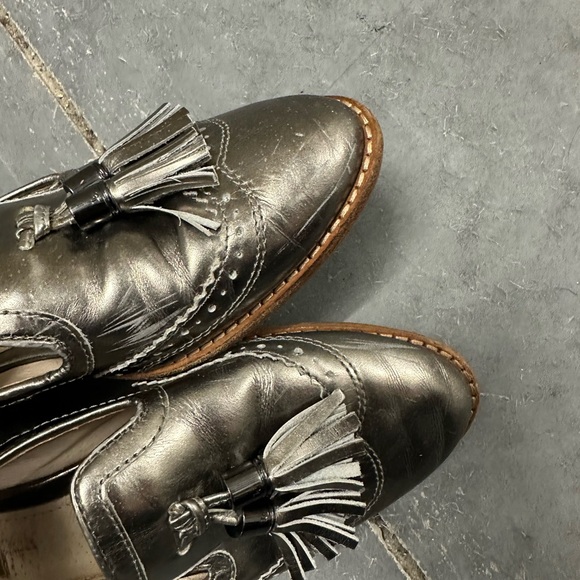 Louise et Cie Silver Tassel Loafers - Picture 3 of 8